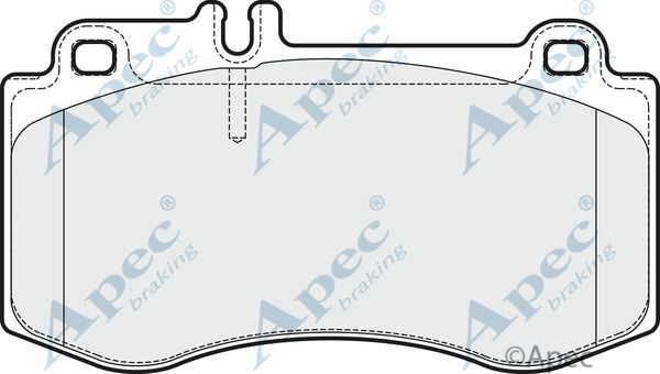 APEC BRAKING Комплект тормозных колодок, дисковый тормоз PAD1735